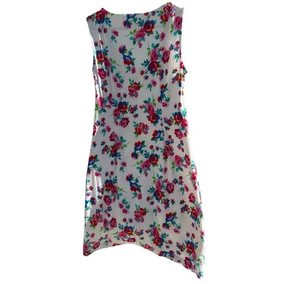 KARL LAGERFELD DRESS FLORAL STRETCH
WHITE PINK GREEN Size 8 - Picture 2 of 6